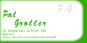 pal groller business card