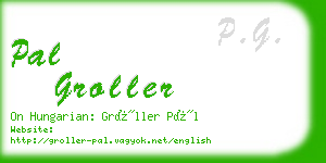 pal groller business card